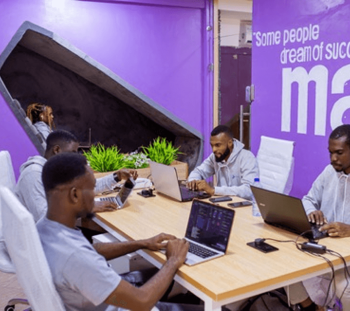 Team working in office